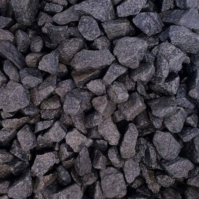 Elixir Garden Supplies 20mm Black Basalt Decorative Chippings X20Kg - image 1