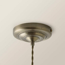 Valuelights Holborn Dusky Pink Scallop Pendant Ceiling Light - thumbnail 4