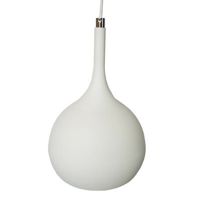 Stylish Matt White & Copper Led Pendant Light For Modern Kitchens - image 1