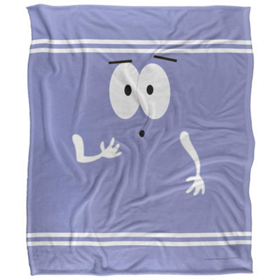 South Park Silky Surprised Towelie Supersoft Blanket Lavender/white/black (One Size) - image 1