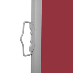 Berkfield Retractable Side Awning Red 140X1000 Cm - thumbnail 5