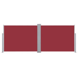 Berkfield Retractable Side Awning Red 140X1000 Cm - thumbnail 4