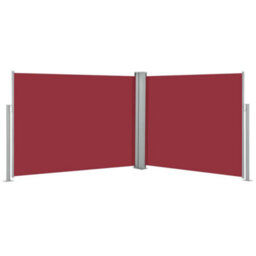 Berkfield Retractable Side Awning Red 140X1000 Cm - thumbnail 2