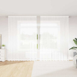 Berkfield Modern Curtains With Curtains Floral White 300 X 300 Cm Polyester - thumbnail 2