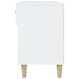 Berkfield Elegant Shoe Cabinet High Gloss White 102X35X55 Cm Engineered Wood - thumbnail 7
