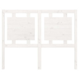 Berkfield Bed Headboard White 125.5X4X100 Cm Solid Pine Wood - thumbnail 4