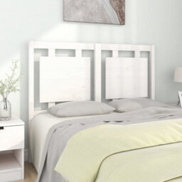Berkfield Bed Headboard White 125.5X4X100 Cm Solid Pine Wood