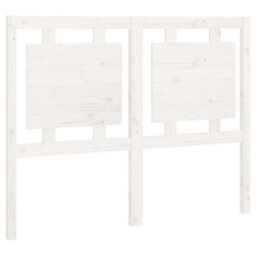 Berkfield Bed Headboard White 125.5X4X100 Cm Solid Pine Wood - thumbnail 2