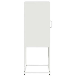 Berkfield Sideboard White 36X39X107 Cm Cold-Rolled Steel - thumbnail 6