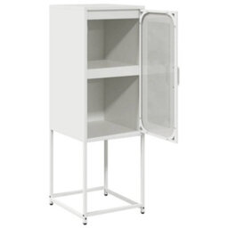 Berkfield Sideboard White 36X39X107 Cm Cold-Rolled Steel - thumbnail 7