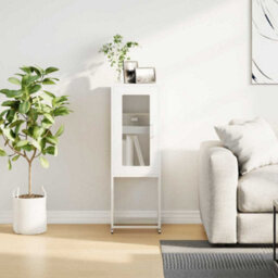 Berkfield Sideboard White 36X39X107 Cm Cold-Rolled Steel - thumbnail 4