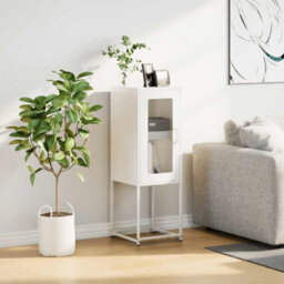 Berkfield Sideboard White 36X39X107 Cm Cold-Rolled Steel - thumbnail 3