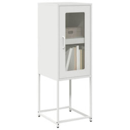 Berkfield Sideboard White 36X39X107 Cm Cold-Rolled Steel
