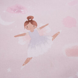 Catherine Lansfield Dancing Fairies 66X72 Inch Fully Reversible Lined Two Curtain Panels Pink - thumbnail 4