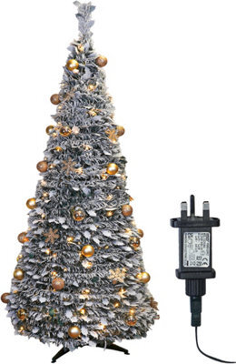 Xmas Haus 2.1M Pre-Lit 200Ww Led Pop Up Gold Decor Xmas Tree - image 1