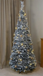 Xmas Haus 2.1M Pre-Lit 200Ww Led Pop Up Gold Decor Xmas Tree - thumbnail 3