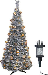 Xmas Haus 2.1M Pre-Lit 200Ww Led Pop Up Gold Decor Xmas Tree - thumbnail 1