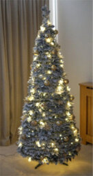 Xmas Haus 2.1M Pre-Lit 200Ww Led Pop Up Gold Decor Xmas Tree - thumbnail 4