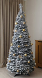 Xmas Haus 2.1M Pre-Lit 200Ww Led Pop Up Gold Decor Xmas Tree - thumbnail 2