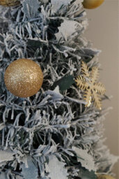 Xmas Haus 2.1M Pre-Lit 200Ww Led Pop Up Gold Decor Xmas Tree - thumbnail 6