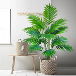 123Cm Artificial Palm Tree Without Pot , 18 Leaves, Tropical Fake Plant For Home And Garden Decor - thumbnail 4