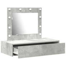 Walplus Dressing Table With Drawer Grey 83 X 40 X 70 Cm Engineered Wood - thumbnail 4