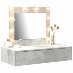 Walplus Dressing Table With Drawer Grey 83 X 40 X 70 Cm Engineered Wood - thumbnail 3