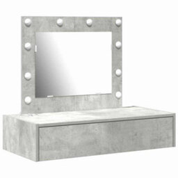 Walplus Dressing Table With Drawer Grey 83 X 40 X 70 Cm Engineered Wood - thumbnail 2