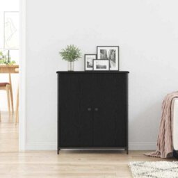 Walplus Sideboard Black Oak 70 X 30 X 80 Cm Engineered Wood - thumbnail 4