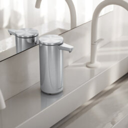 Simplehuman 266Ml Rechargeable Sensor Soap Pump, Automatic Hand Motion Soap Dispenser, Brushed Stainless Steel - thumbnail 6