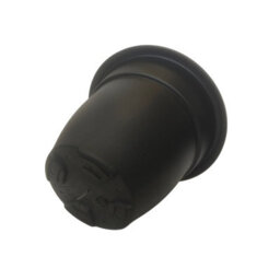 Whitefurze 6 Black Round Bell Plant Pots 30Cm Plastic Bell Planter Patio Pot - thumbnail 6