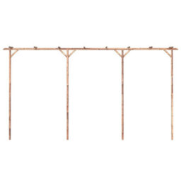 Pergola Bamboo For Garden, Patio Or Terrace 385X40X205 Cm - thumbnail 4
