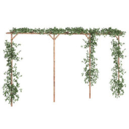Pergola Bamboo For Garden, Patio Or Terrace 385X40X205 Cm - thumbnail 3