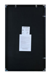 Mirroroutlet The Artus Black Aluminium Edged Wall Mirror 70Cm X 50Cm - thumbnail 6