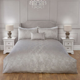 Julian Charles Home Melody Silver Luxury Jacquard Duvet Set - thumbnail 3