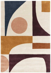 Modern Handmade Multi Abstract Wool Multicoloured Easy To Clean Rug For Living Room & Bedroom-120Cm X 170Cm - thumbnail 5
