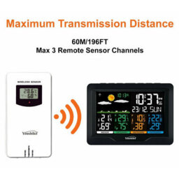 Youshiko Yc9443 With 3 Outdoor Wireless Sensors Weather Station, Radio Controlled  (Official Uk Version) - thumbnail 4