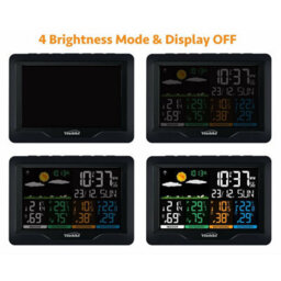 Youshiko Yc9443 With 3 Outdoor Wireless Sensors Weather Station, Radio Controlled  (Official Uk Version) - thumbnail 3