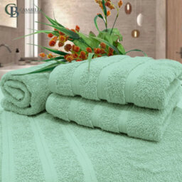 Casabella Premium Quality 4 Seafoam Hand Towels 100% Combed Cotton 650 Gsm Quick Dry Hand Towels Set 50X90 Cm - thumbnail 5