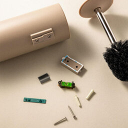 Cosmic Toilet Brush, Wall Mounted, Black, Award-Winning Design, Geyser Collection - thumbnail 7