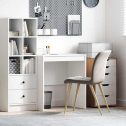 Berkfield Writing Desk White Engineered Wood 70 X 50 X 76 Cm Writing Desk