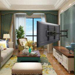 Multi Angle Corner Tv Wall Mount Bracket Swivel Long Reach 32 42 46 50 55 Inch - thumbnail 6