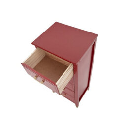 Palazzi 5 Drawer Narrow Chest Of Drawers Red - thumbnail 6