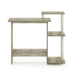 Walplus Furinno Efficient Home Laptop Notebook Computer Desk, Sonoma Oak/white - thumbnail 5
