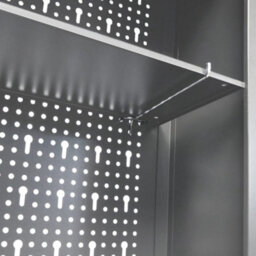Walplus Wall Mounted Tool Cabinet Industrial Style Metal Grey And Black - thumbnail 7