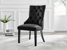 Furniturebox Imperia Black High Gloss 6 Seater Dining Table With Structural 2 Plinth Column Legs 6 Black Velvet Black Leg Belgravia Chairs - thumbnail 7