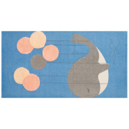 Beliani Kids Rug Balabang Blue 80 X 150 Cm Cotton - thumbnail 1