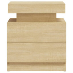 Berkfield Bedside Cabinet Sonoma Oak 45X35X52 Cm Engineered Wood - thumbnail 4