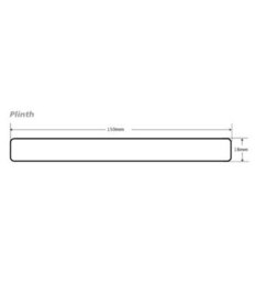 Wtc White Gloss Vogue Lacquered Finish Cornice/pelmet & Plinth Pack (2 Lengths Plinth, 2X Mod Square Cor/pel) - thumbnail 2