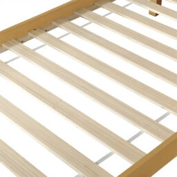 Abrihome 3Ft Single Wooden Bed (90X190Cm) In Natural Wood Finish With Rattan Accents - thumbnail 7